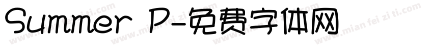 Summer P字体转换